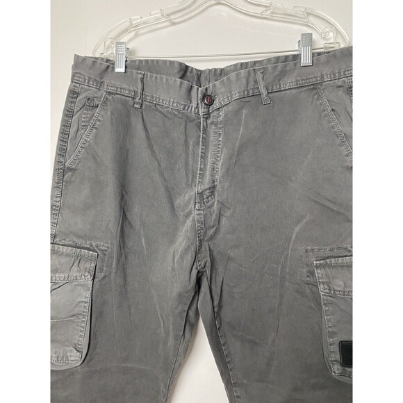 Ebossy Utility Pants Men Size 38 Gray Work Casual 90s 38x42 Pockets Carpenter - Picture 9 of 13